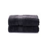 Mijolnir Juego de toallas de baño de algodón modal, 2 piezas, Negro